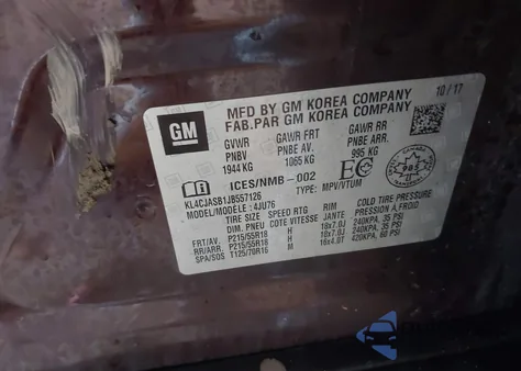 2018 Buick Encore Preferred z USA, uszkodzony, nr VIN KL4CJASB1JB557126